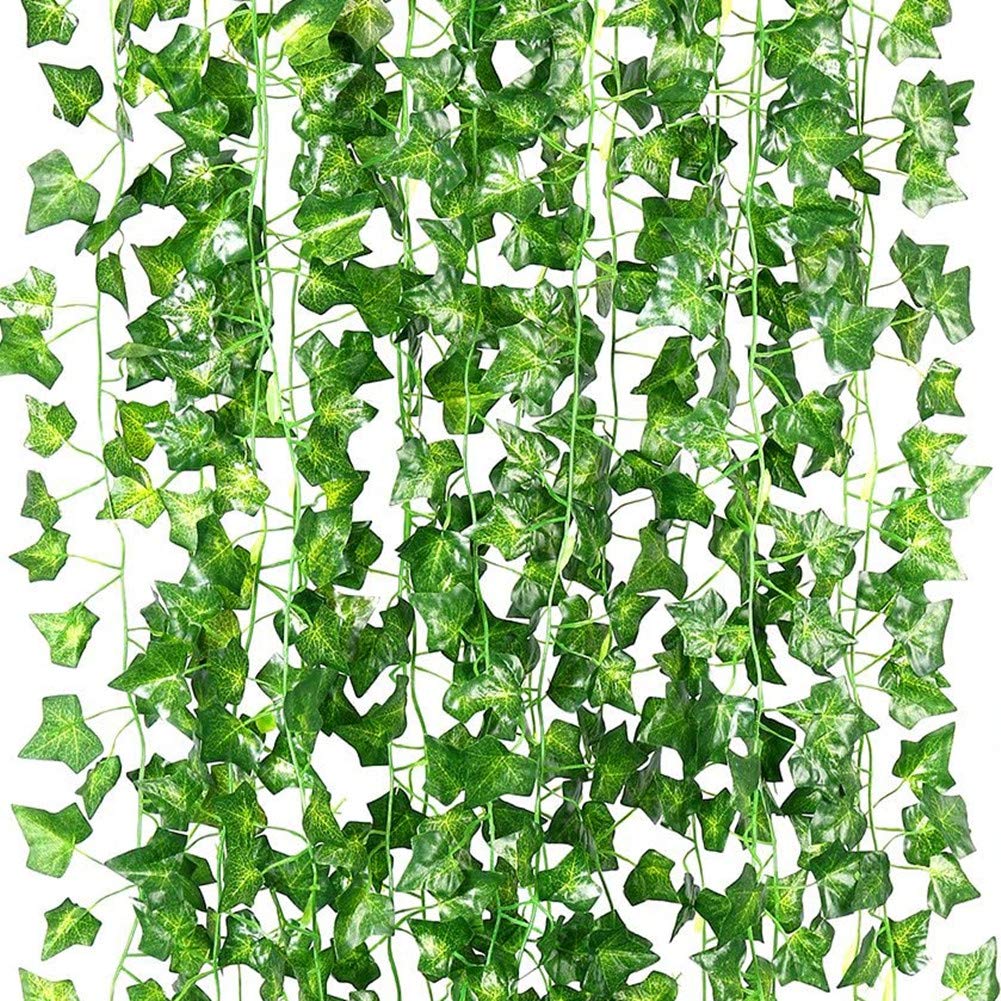 ZWYOQI 84 Feet Artificial Ivy Leaf Plants Fake Vine Han