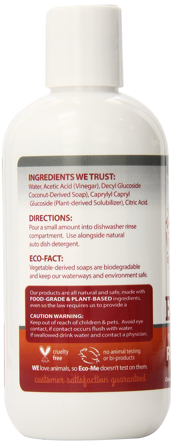 Eco-Me Natural Automatic Dishwasher Rinse Aid, Fragranc