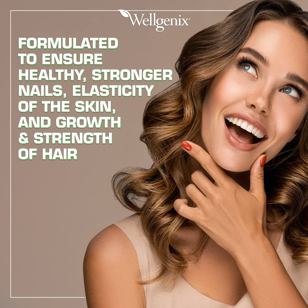 Purvana Max Hair, Skin, and Nails Vitamin - 5000mcg Bio