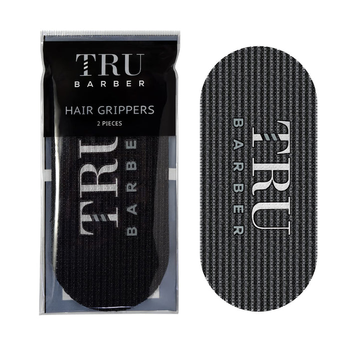 HAIR GRIPPERS ® 2 COLORS BUNDLE PACK 4 PCS for Men and Women - Salon and Barber, Hair Clips for Styling, Hair holder Grips (Red/Black)