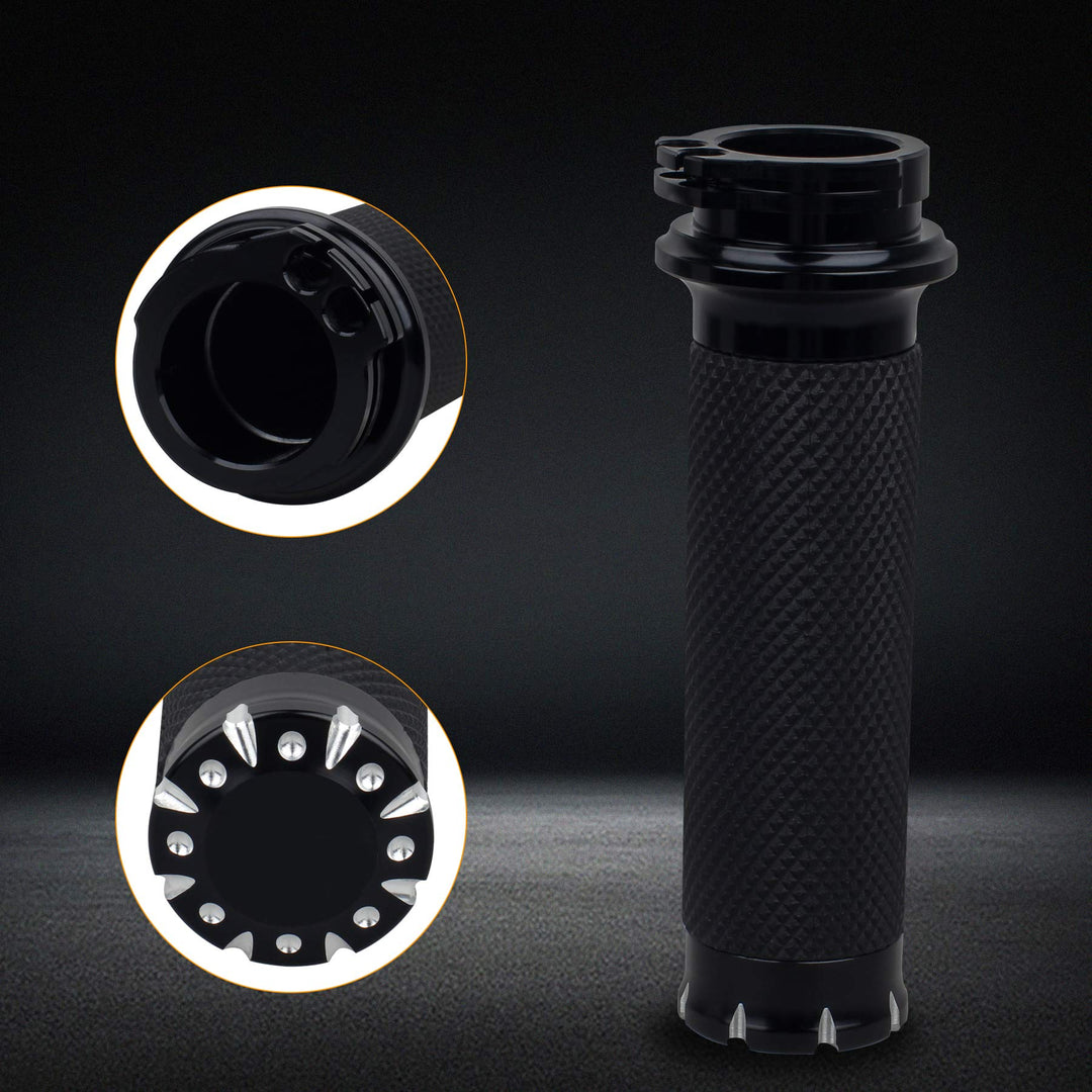 Handlebar Hand Grips Motorcycle Throttle Grip for 1 / 25mm Handle Bars Universal Compatible with Harley Dyna Sportster 883 1200 Road Electra Glide Softail Touring