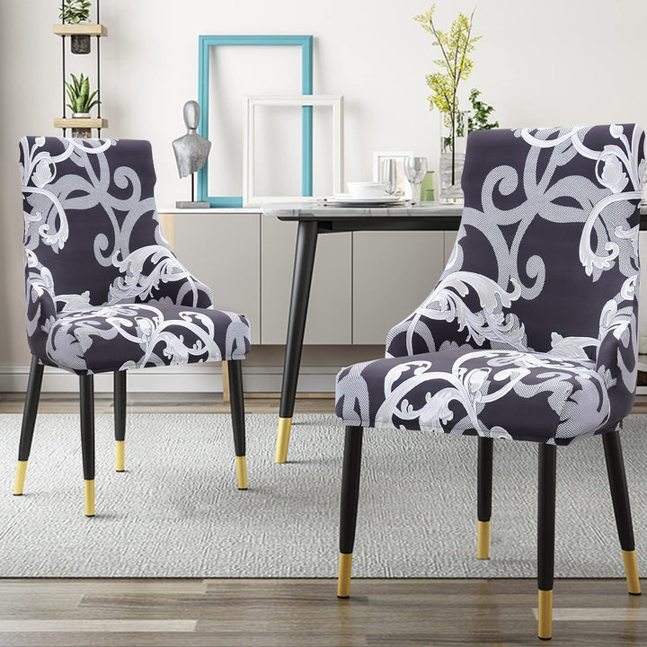 Liykimt Stretch Wingback Side Chair Slipcover-Accent Ch