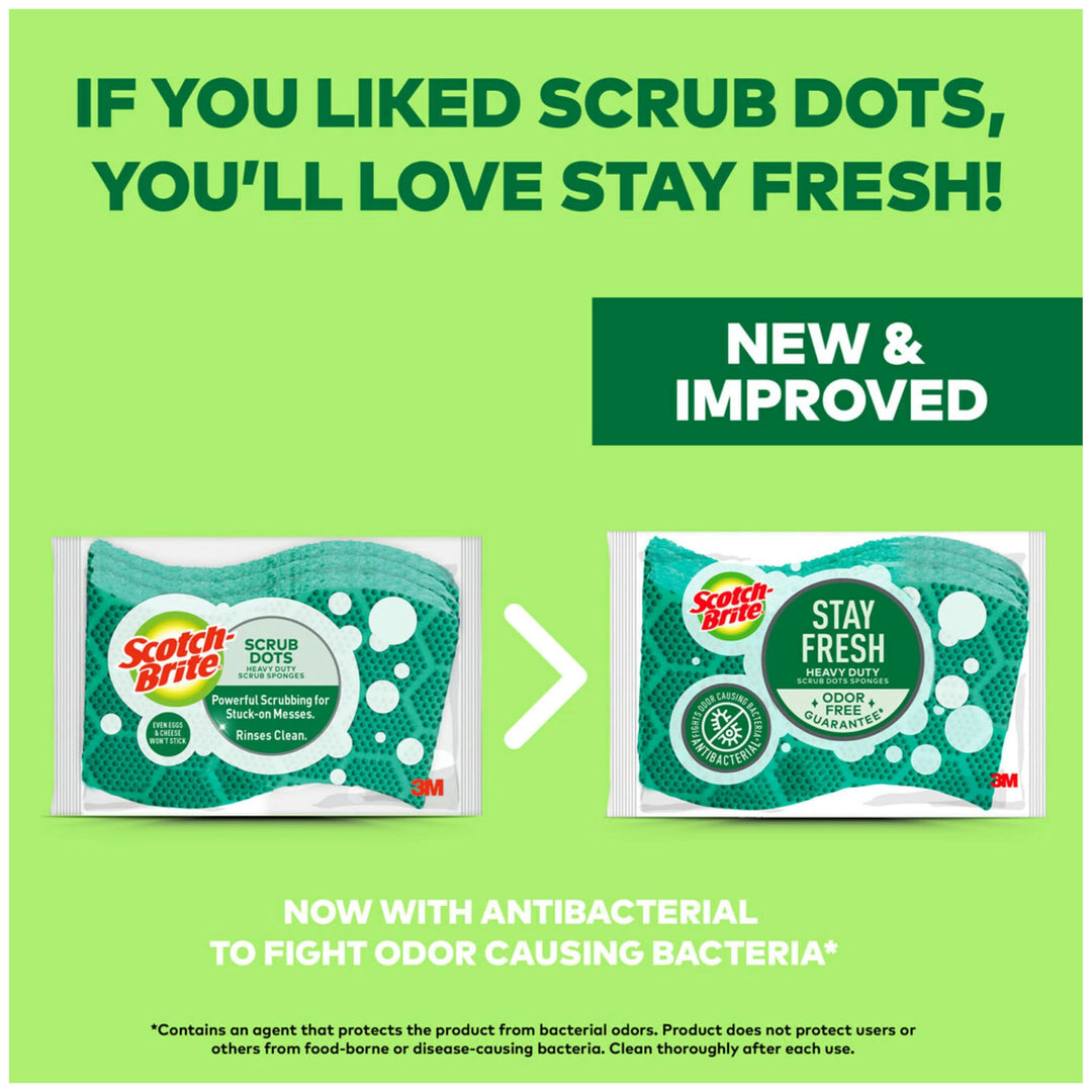 Scrub Dots Heavy Duty Scrub Sponge, 3 Count