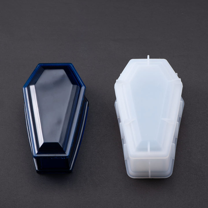 Halloween Coffin Resin Mold Resin Craft DIY Handmade Jewelry Making Tools Coffin Box Coffin Storage Box Silicone Resin Art Mold Container