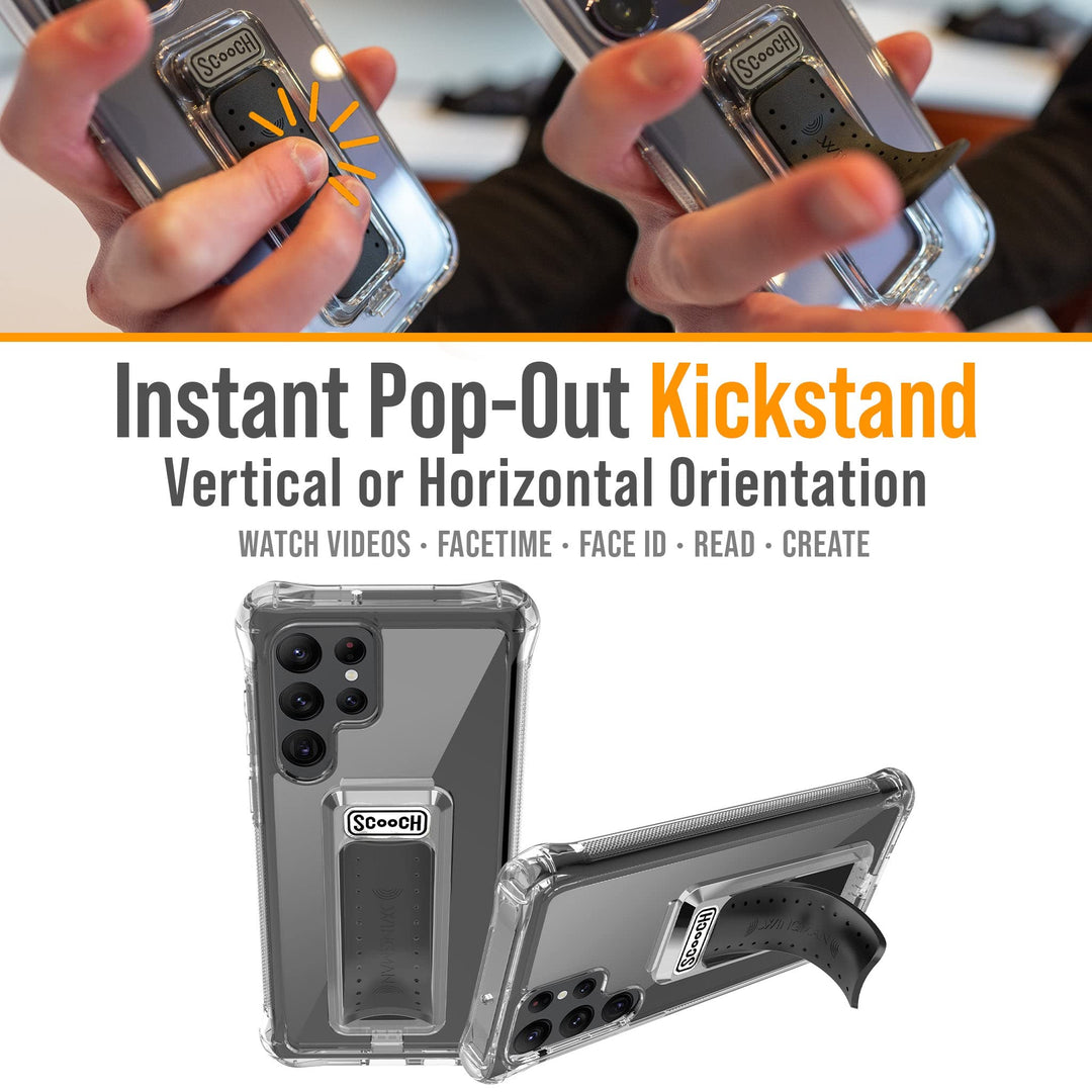Scooch Wingman Case with Pop Out Car Mount, Grip, and K