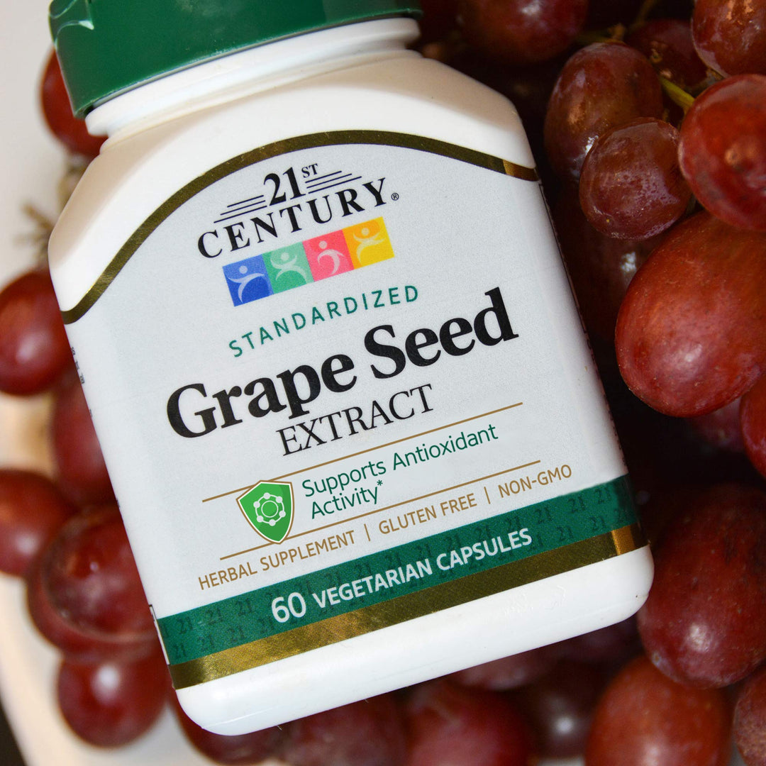 21st Century Grape Seed Extract Veg-Capsules, 60-Count