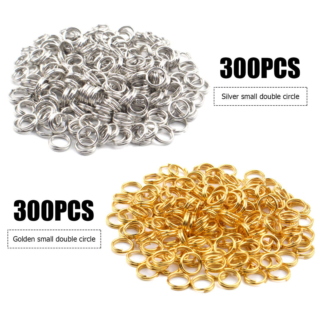 Aylifu 6mm Split Rings, 600 Pieces Small Split Key Ring