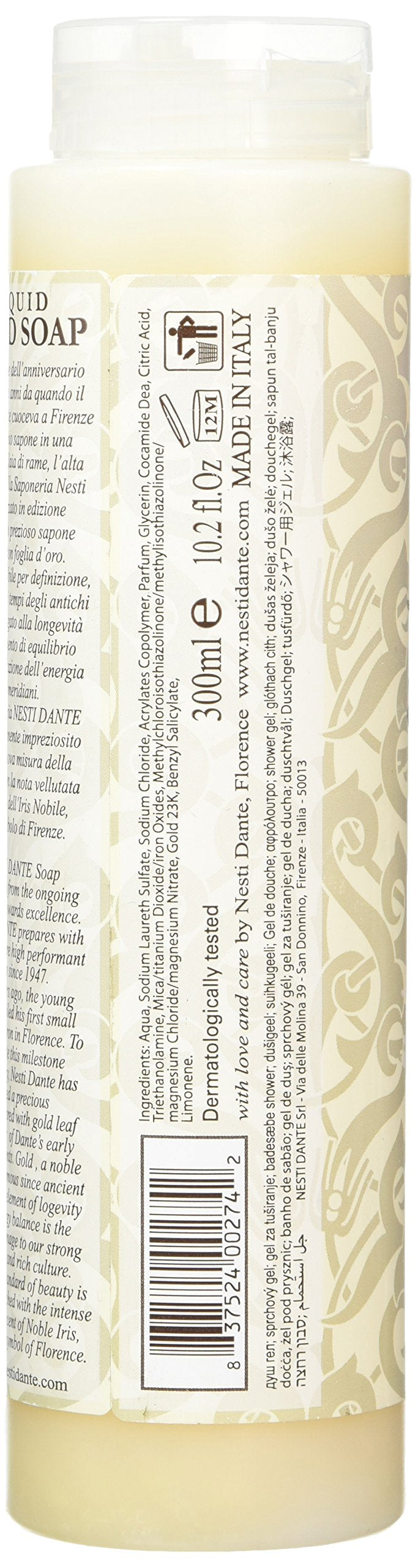 NESTI DANTE Gold, Bath and Shower Gel 300 ml