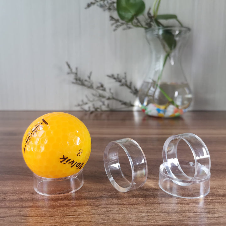 (48 Pack) Baseball Display Stand,Spheres Holder, Clear Baseball Ring, Sphere Stand,Round Display Stand for Golf Ball, Baseball, Softball, Tennis Ball, Spheres, Marbles, 3 Sizes: Large, Medium, Small