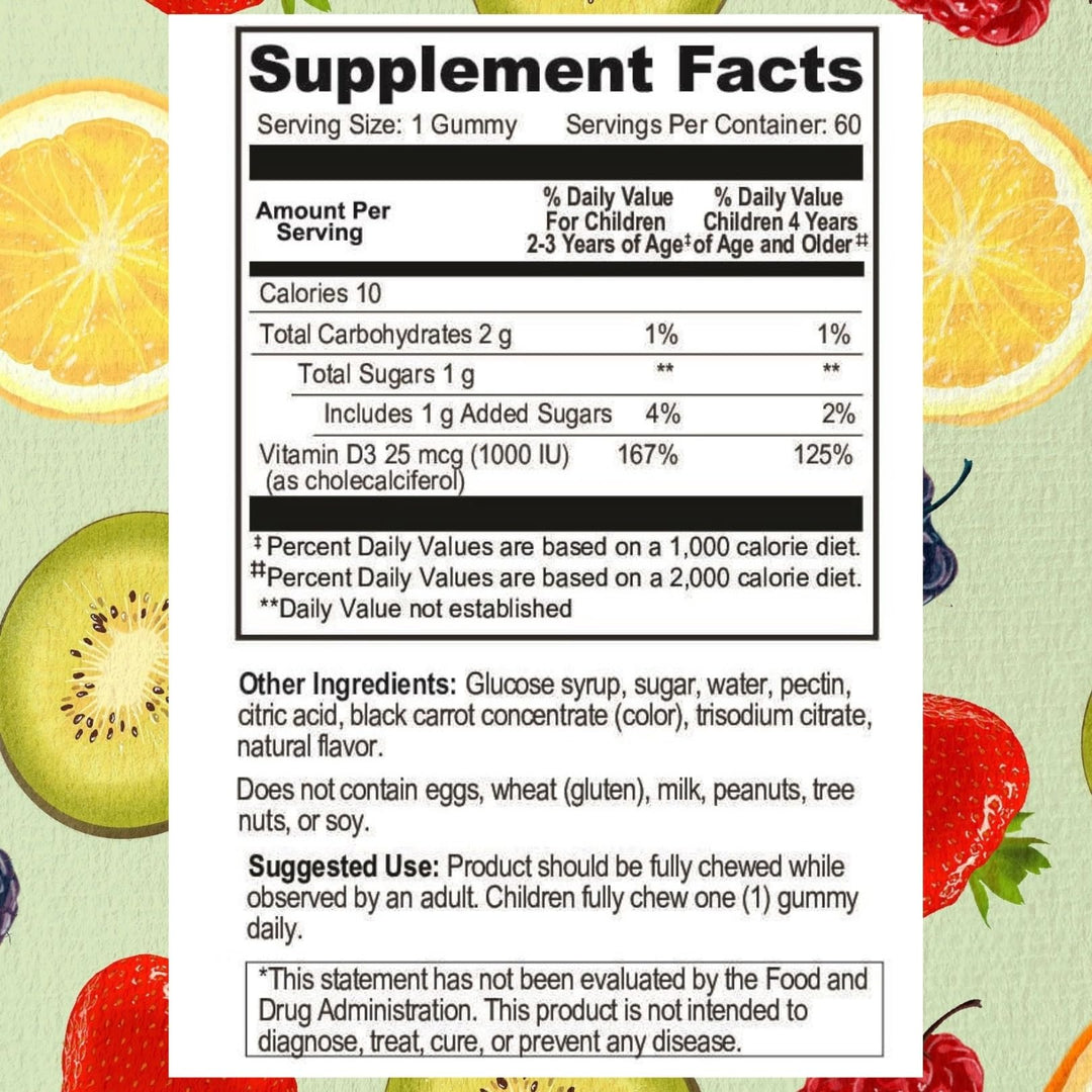 Go Healthy Kids Vitamin D Gummies – Toddler &amp; C