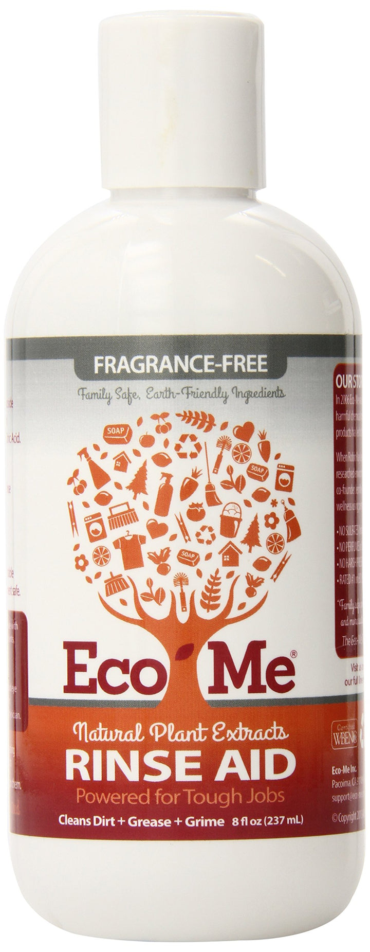 Eco-Me Natural Automatic Dishwasher Rinse Aid, Fragranc