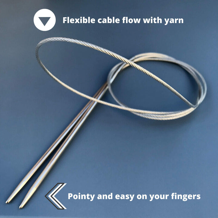 KnitPal 16-inch (40cm) Metal Circular Knitting Needles 