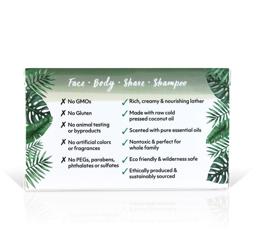 Coconut Oil Soap, For Face and Body, 100% Certified Organic, Tea Tree Spearmint, 7 Ounce
