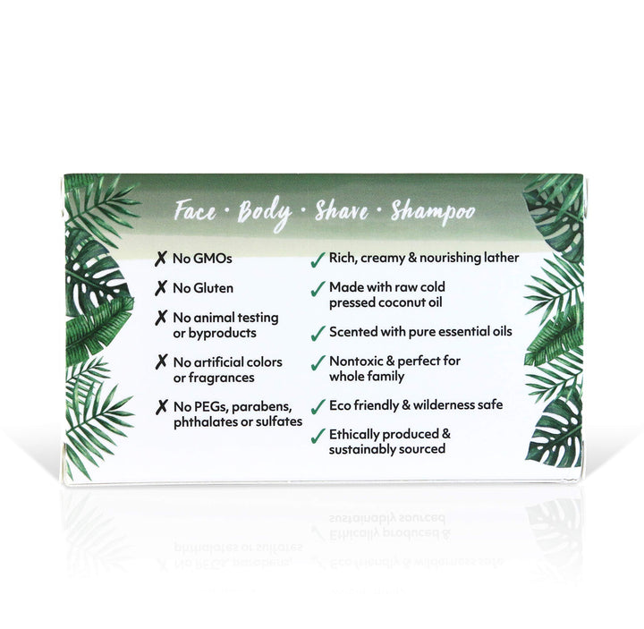 Coconut Oil Soap, For Face and Body, 100% Certified Organic, Tea Tree Spearmint, 7 Ounce
