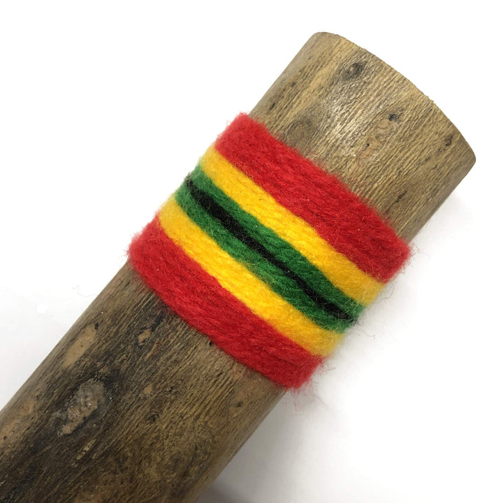 15 Cactus Rainstick from Chile - Authentic Handcrafted Rain Stick Musical Instrument with Rasta Yarn Wrap and Durable Sealant