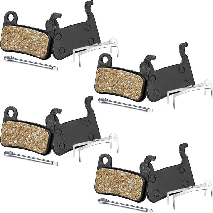 4 Pairs Resin Brake Pads Bicycle Disc Brake Pads Compatible with Shimano Deore XT XTR LX SLX Hone Alfine Saint Disc Brake