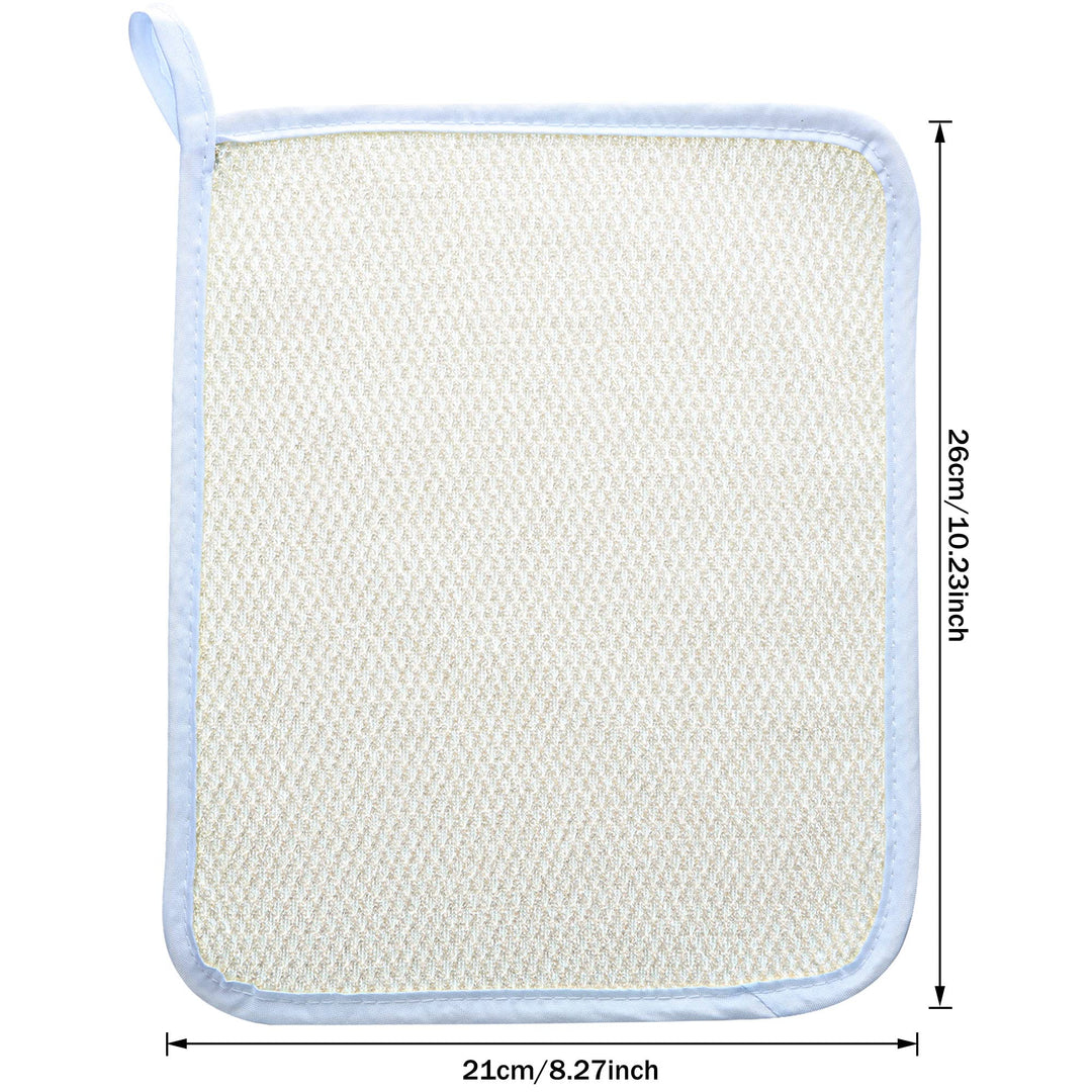 5 Pcs Exfoliating Wash Cloth Face Body Towel Dual Sided Exfoliating Scrub Towel Weave Beauty Skin Washcloth Soft Home Massage Bath Cloth