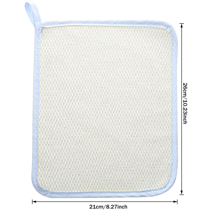 5 Pcs Exfoliating Wash Cloth Face Body Towel Dual Sided Exfoliating Scrub Towel Weave Beauty Skin Washcloth Soft Home Massage Bath Cloth