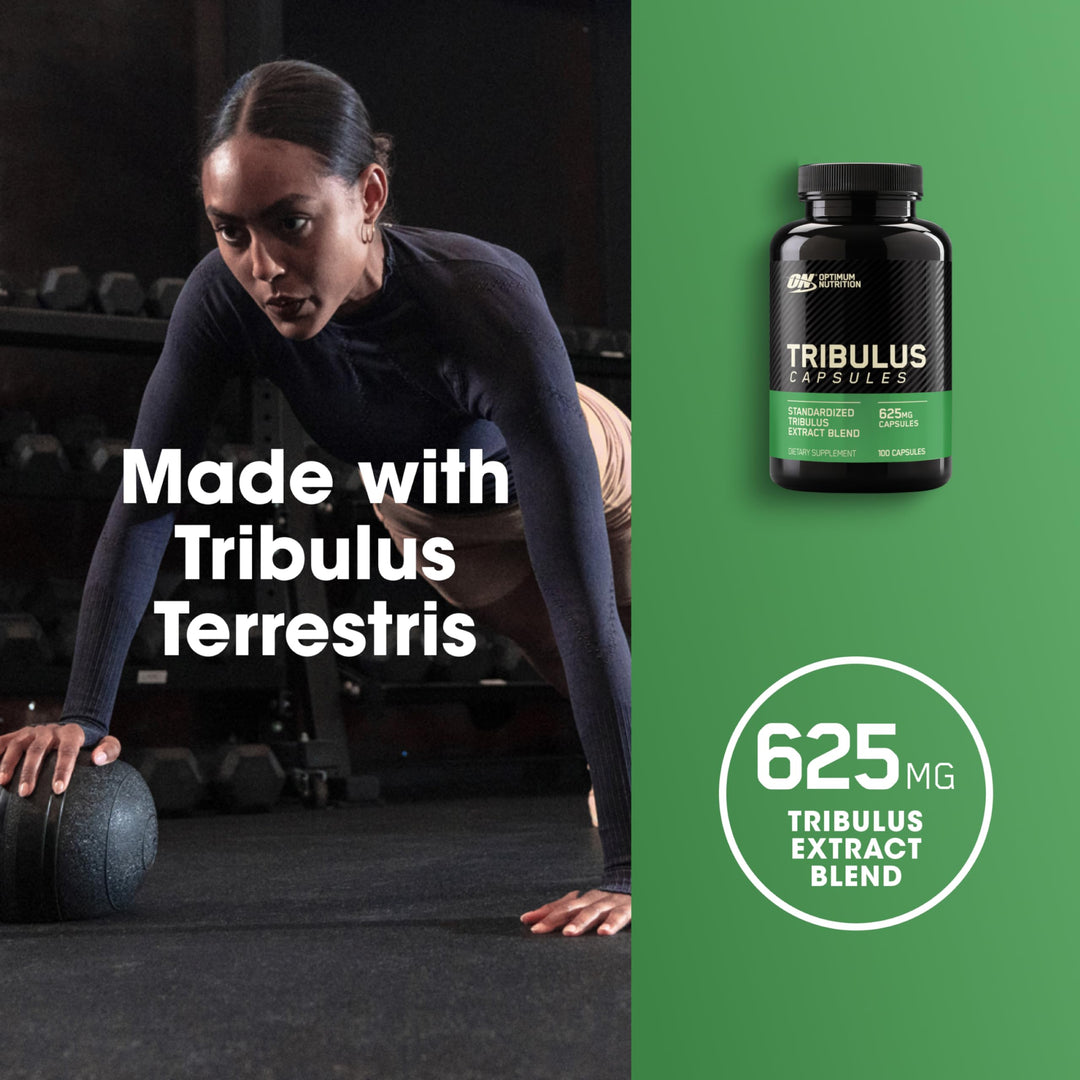 Tribulus Terrestris 625mg, Testosterone Booster Supplement, 100 Capsules