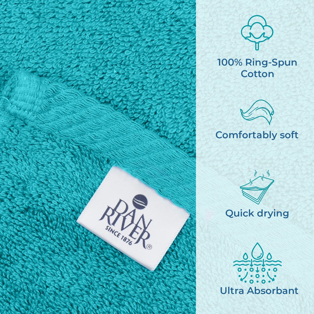 100% Cotton Premium Bath Sheets – 550 GSM (40x80 Inches) Highly Absorbent and Quick Dry Extra Large Luxury Bath Towels – Super Soft Towels for Bathroom, Hotel, Aqua Pack of 1