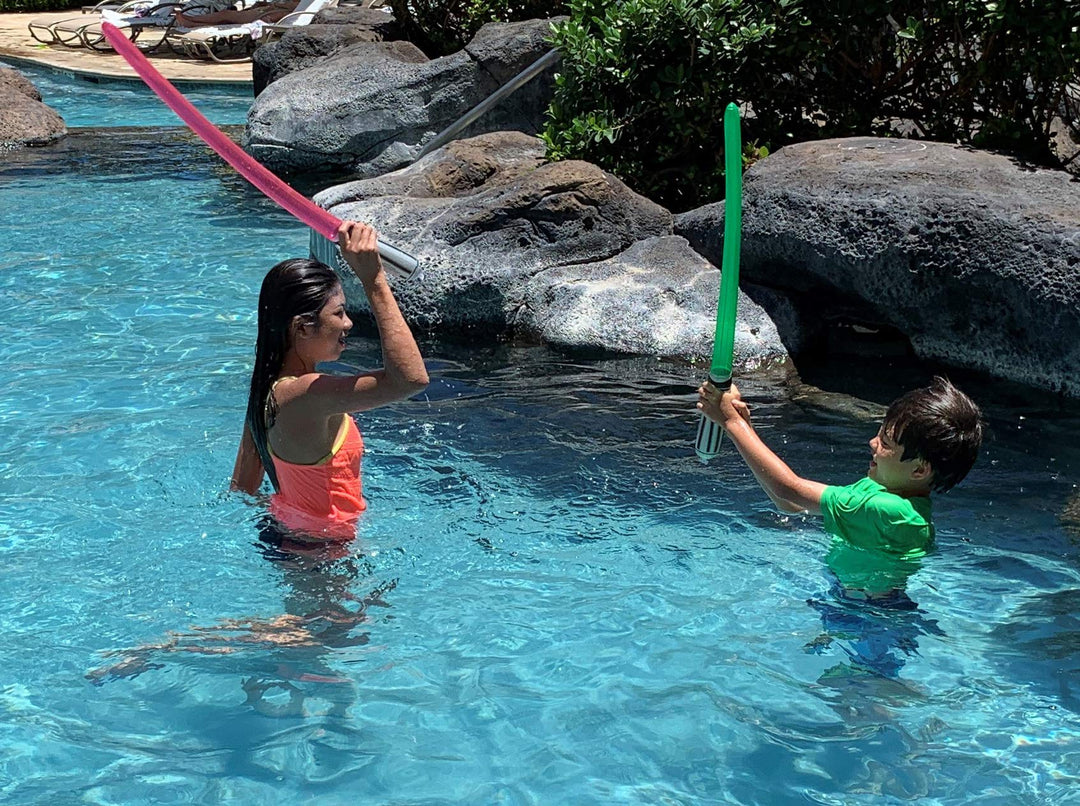 Pack of 12 Party Weight Inflatable Lightsaber- 2 Pink, 2 Red, 2 Yellow, 2 Green, 2 Blue, 2 Purple Rainbow Pack