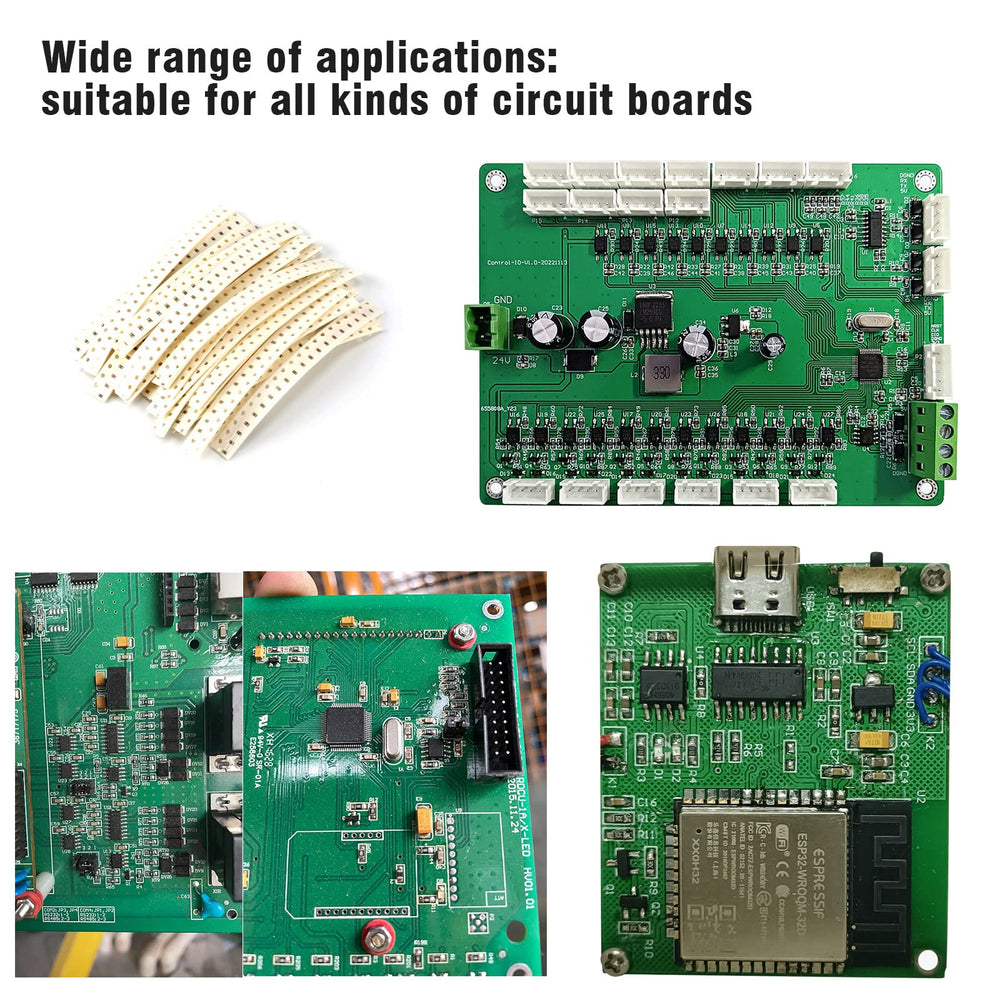 1800 Pieces 0603 1% SMD SMT Resistor Capacitor Kit Assorted Value Pack 2x1mm 10R~1M 1/10W