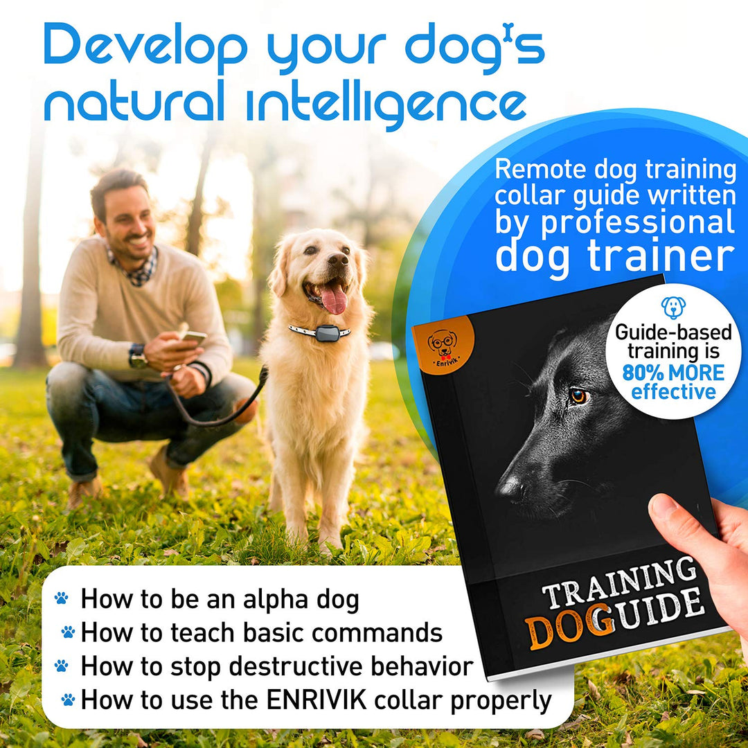 Extra Small Size Dog and Puppy Training Collar with Remote for Small Dogs 5-15lbs and Puppies with Shock - Waterproof and 1000 Ft Range