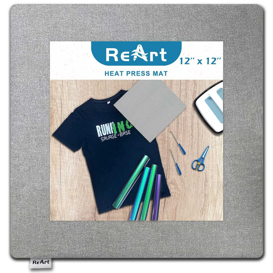Heat Press Mat for Cricut Easypress Both Sides Applicable - 12 x 12 Cricket Craft Vinyl Ironing Insulation Transfer Heating Mats for Easypress 2