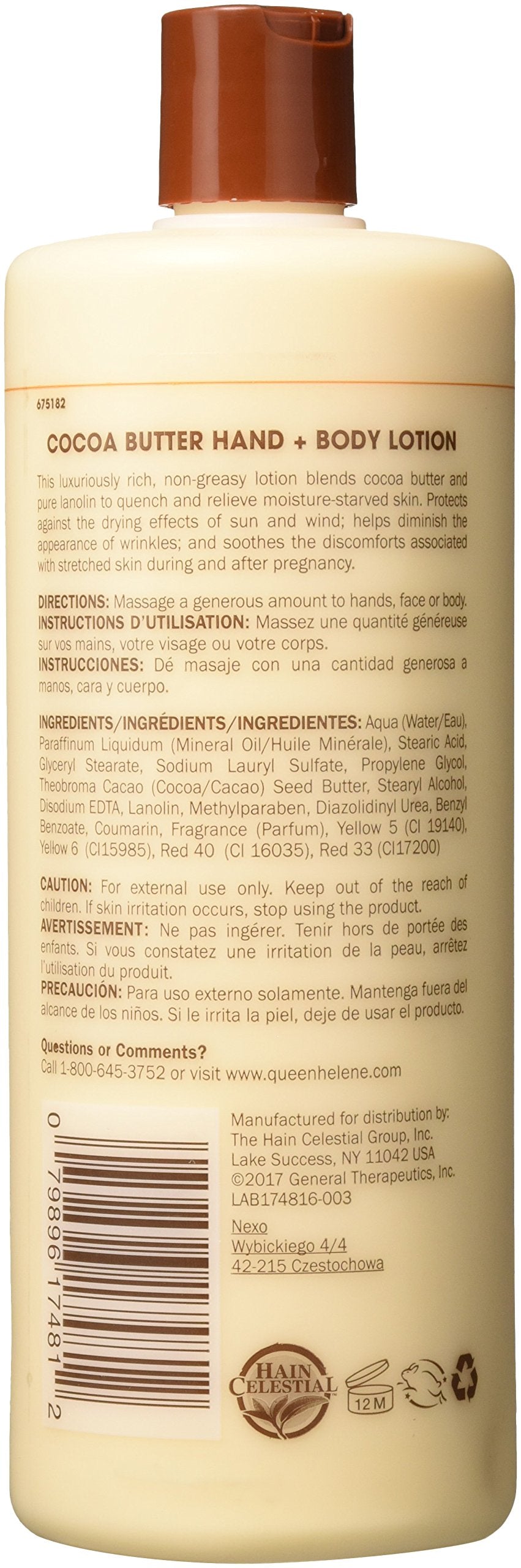 Lotion 32oz Cocoa Butter Hand &amp; Body pack of 2