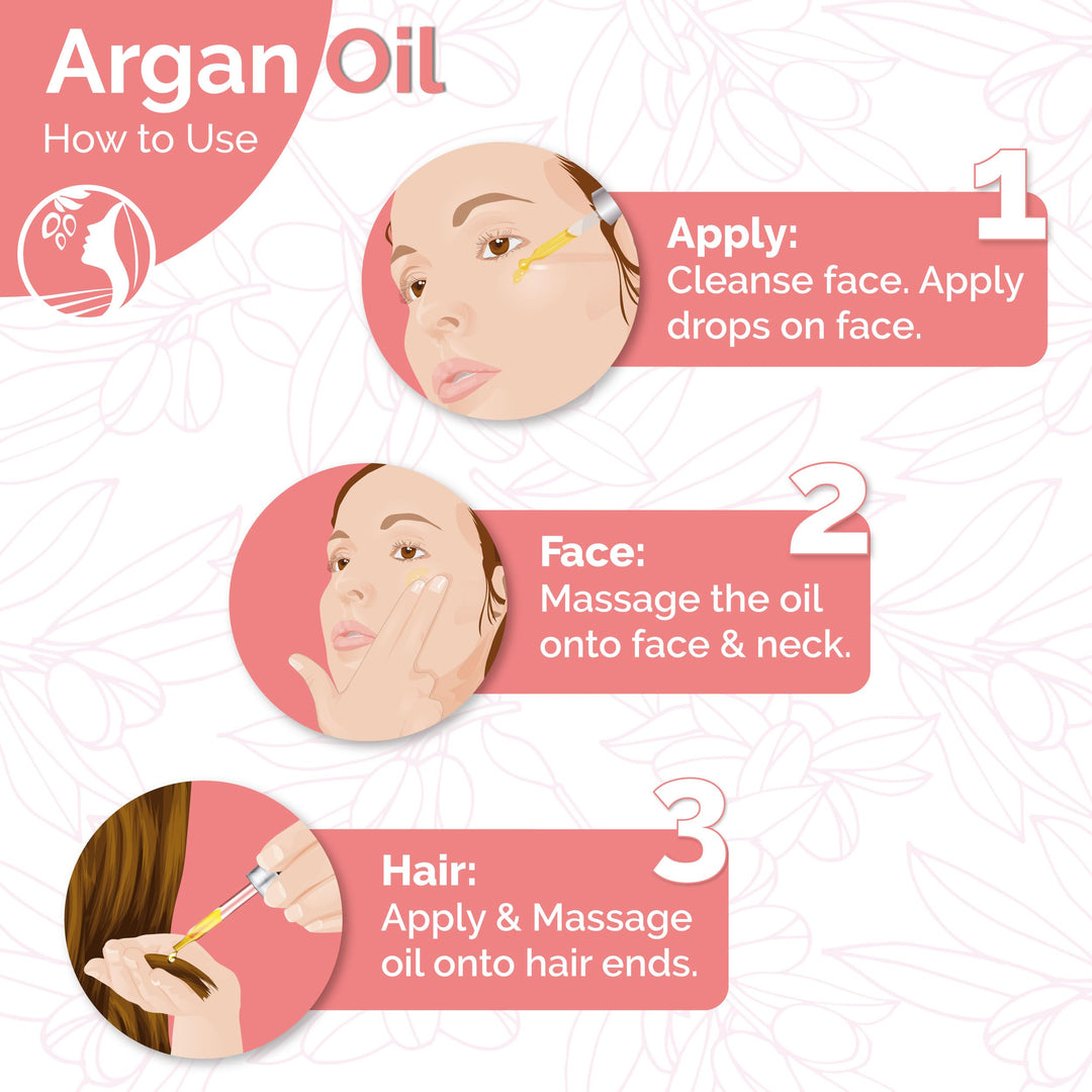 Fatima&#39;s Garden Argan Oil - Organic Moisturizer for Skin &amp; Hair, 100ml