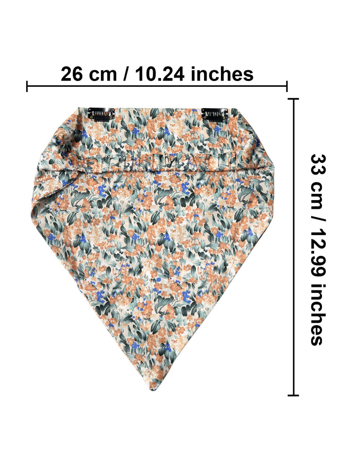 AWAYTR Hairband, 3 PCS Floral Elastic Head Scarf - Chif