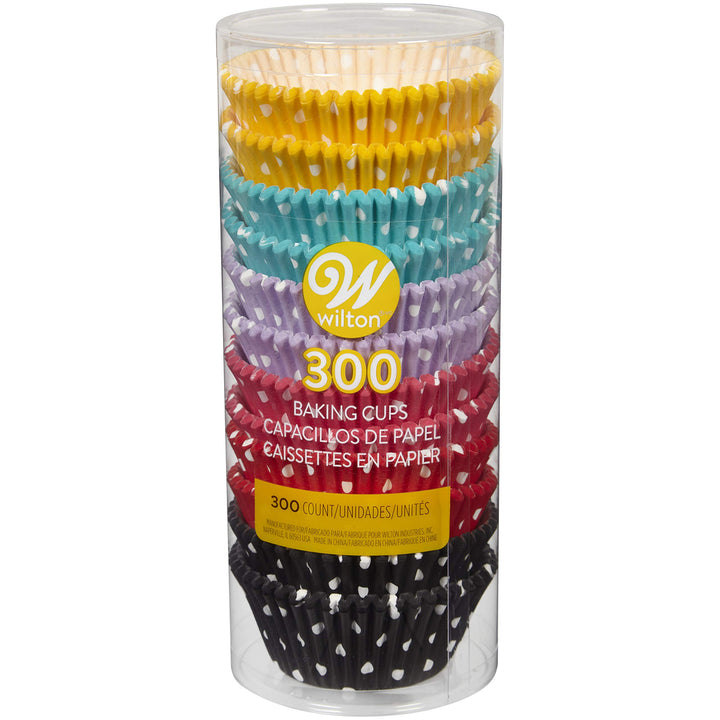 Standard Cupcake Liner Baking Cups, 300 Count, Polka Dots