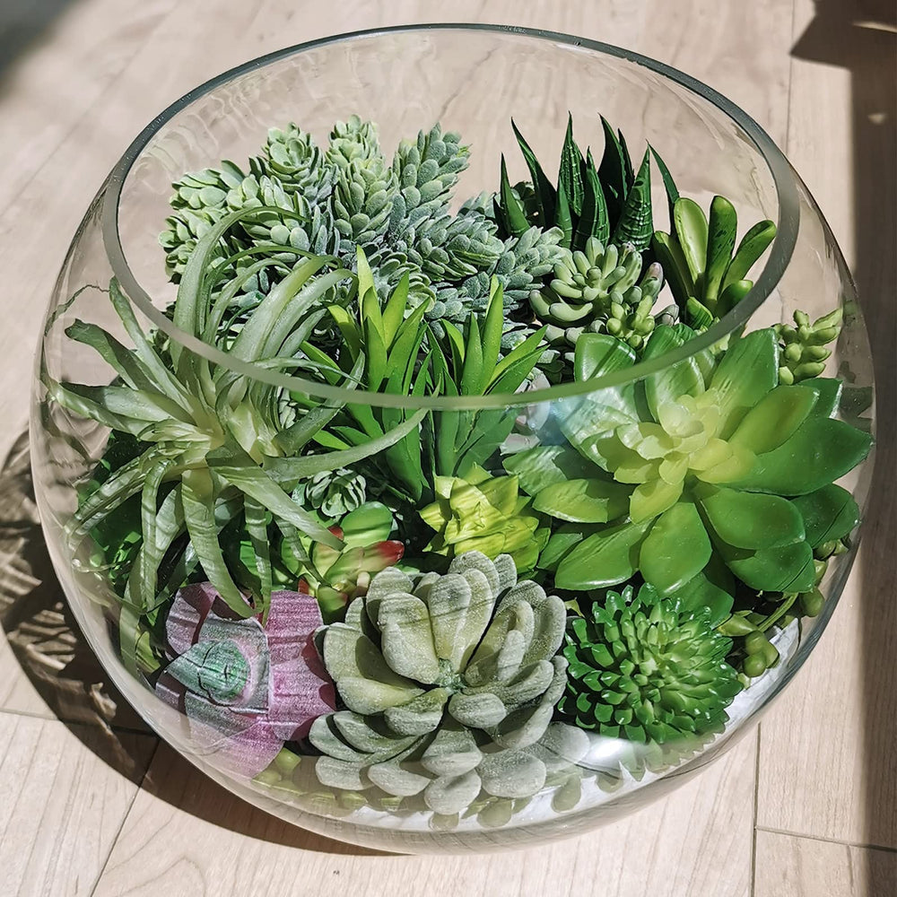 22 Pcs Bulk Artificial Succulents Plants Unpotted Small Aloe Hanging String of Pearls Cactus Green Fake Succulents for Succulent Garden Arrangement Centerpiece Wall Indoor Outdoor Home Decor