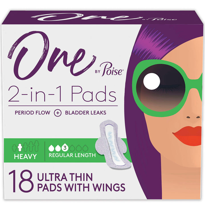 One by Poise Panty Liners (2-in-1 Period &amp; Blad