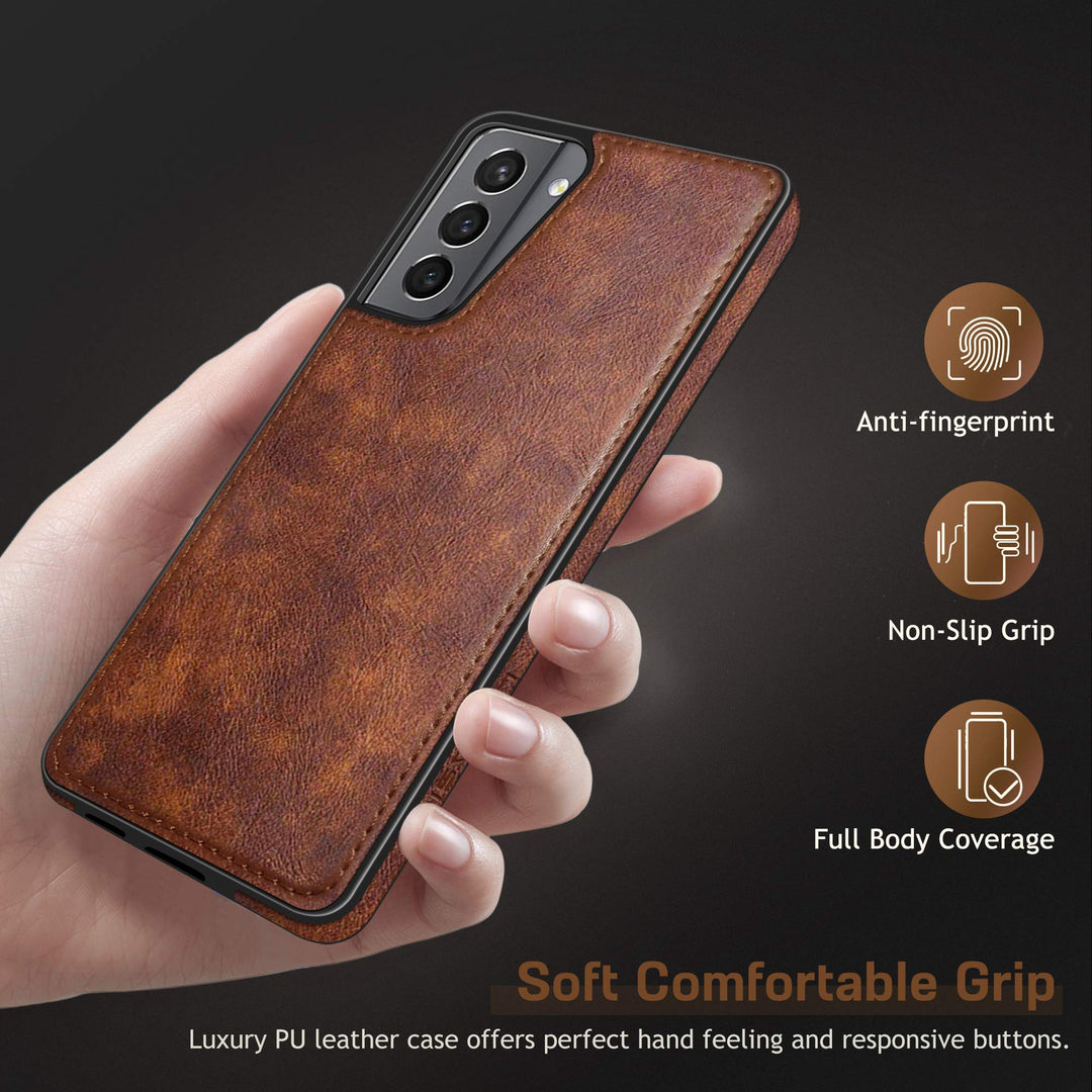 LOHASIC for Galaxy S21 Case 5G, Premium Leather Luxury 
