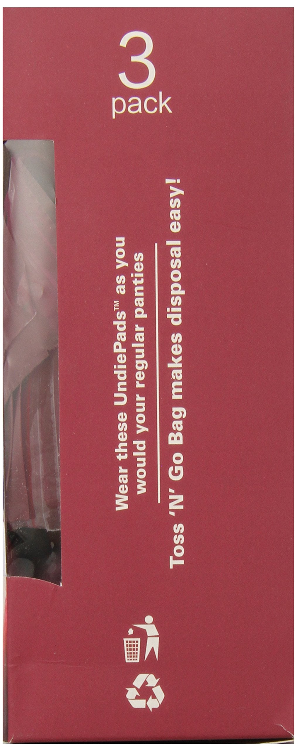 Period Panties With Built-in Pad Size Small 3 Pack Mens