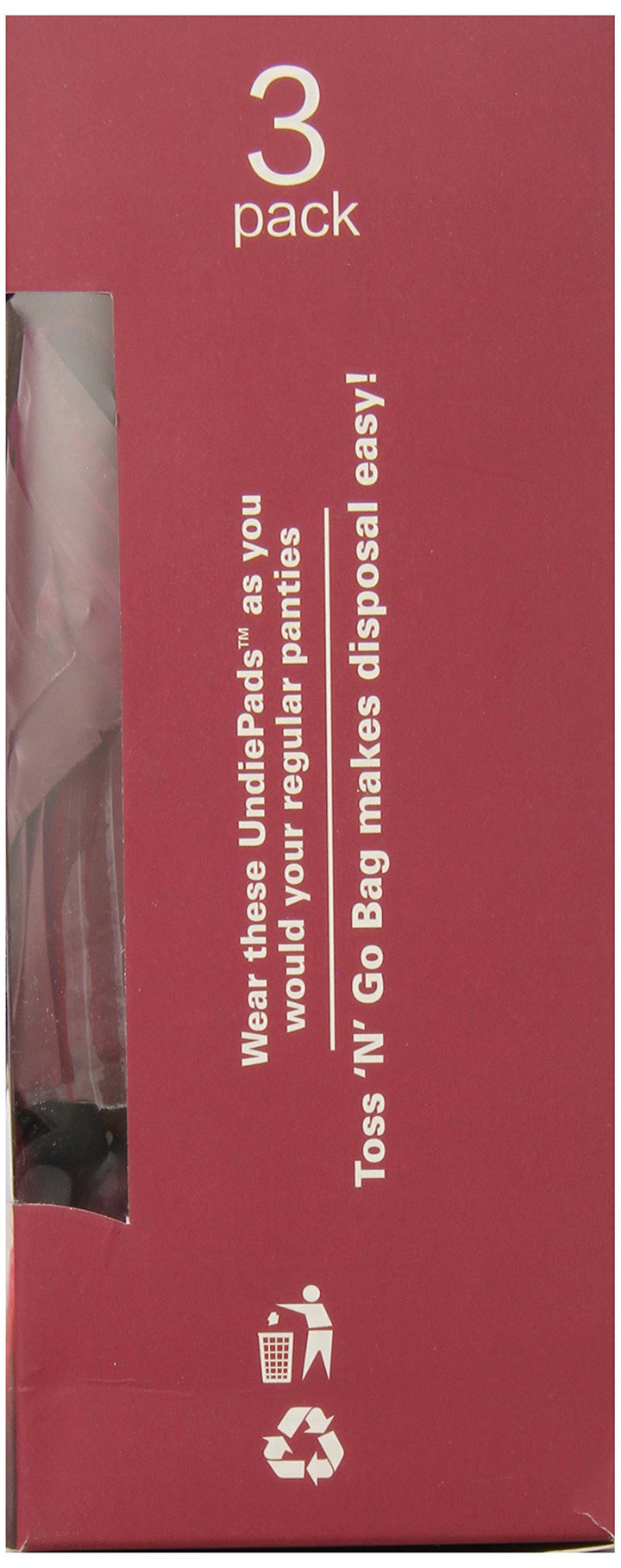Period Panties With Built-in Pad Size Small 3 Pack Mens