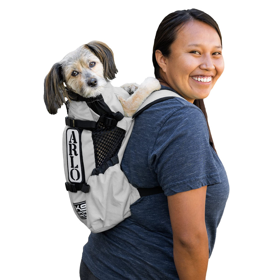 | Dog Carrier Adjustable Backpack (Medium, Air 2 - Charcoal Grey)