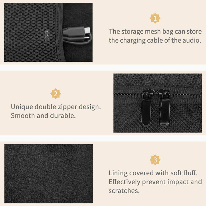 Yinke Hard Case for Marshall Emberton Bluetooth Speaker, Hard Organizer Portable Carry Cover Storage Bag (Emberton Black)