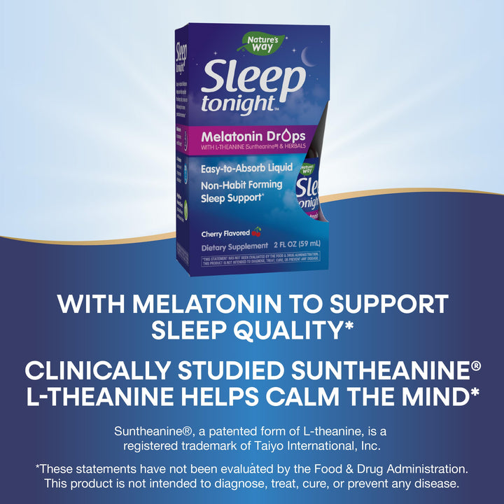 Nature&#39;s Way Sleep Tonight Melatonin Drops with