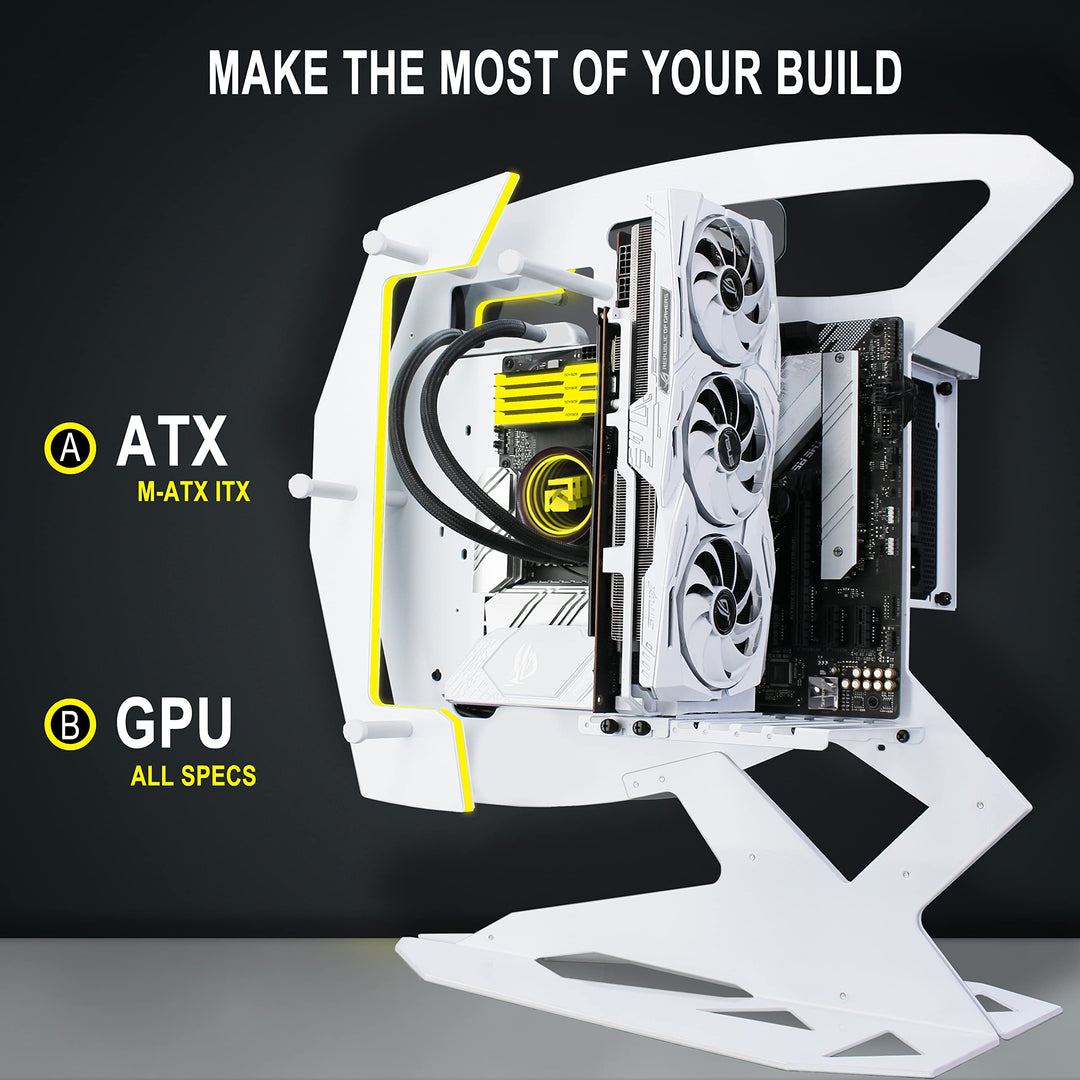 Innovative PC Case - ATX Tower Tempered Glass Gaming Computer Case with 2 ARGB Light Boards