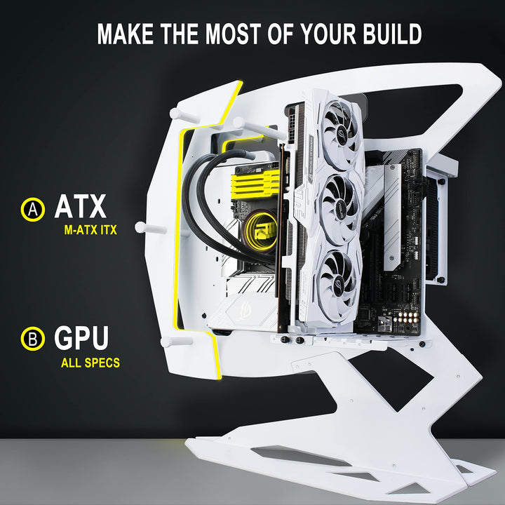 Innovative PC Case - ATX Tower Tempered Glass Gaming Computer Case with 2 ARGB Light Boards