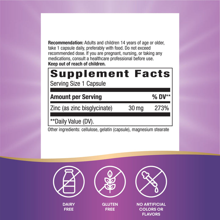 Nature&#39;s Way Zinc Chelate, Supports Immune Func