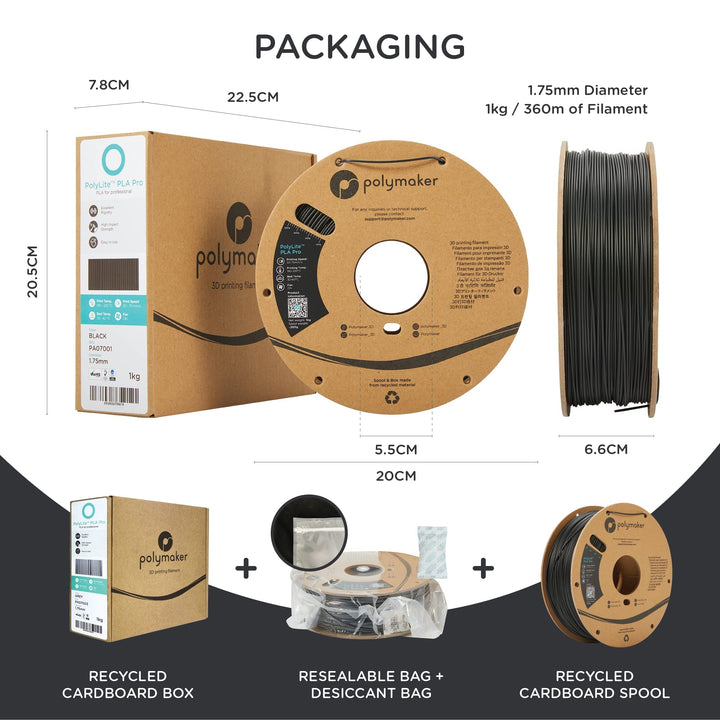 PLA PRO Filament 1.75mm Teal, Powerful PLA Filament 1.75mm 3D Printer Filament 1kg - PolyLite 1.75 PLA Filament PRO Tough &amp; High Rigidity 3D Printing PLA Filament Turquoise