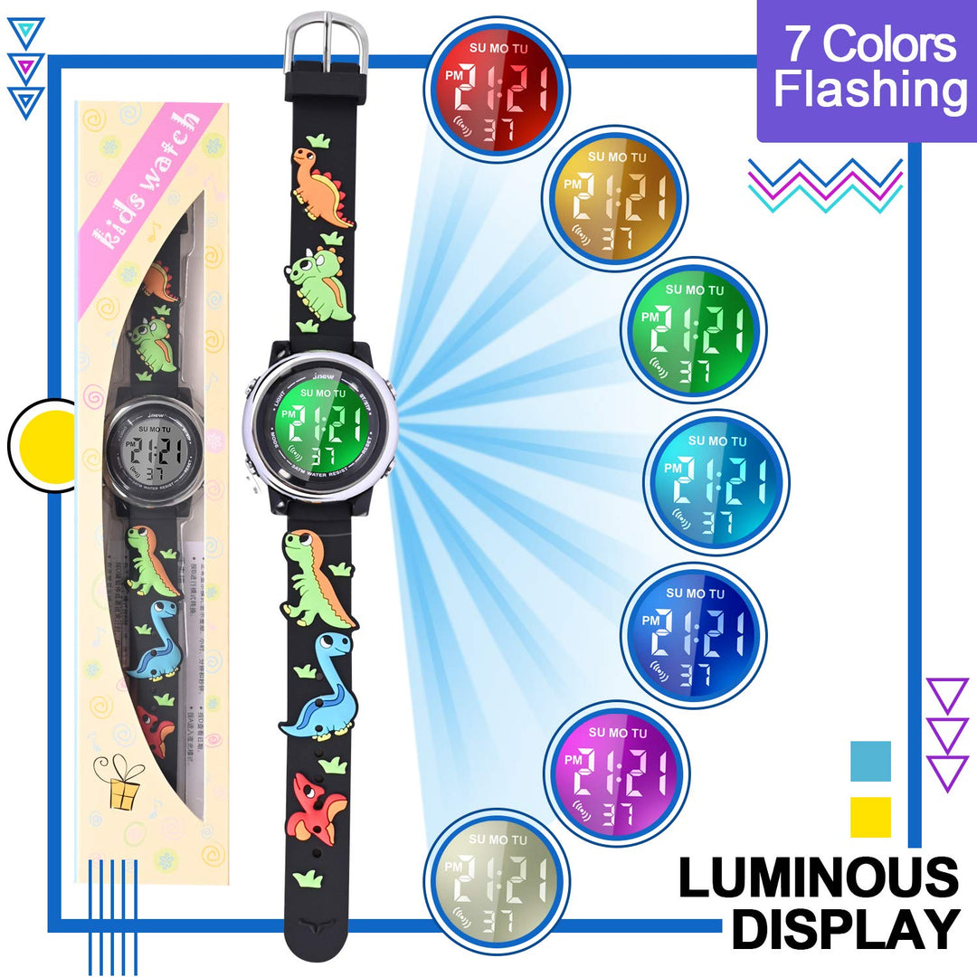 Watches for Kids, Kid Watches for Boys Toys for 3 4 5 6 7 8 9 10 Year Old Boy Dinosaurs Toys for Boys Age 3-11 Birthday Presents Gifts for 3-11 Year Old Boys