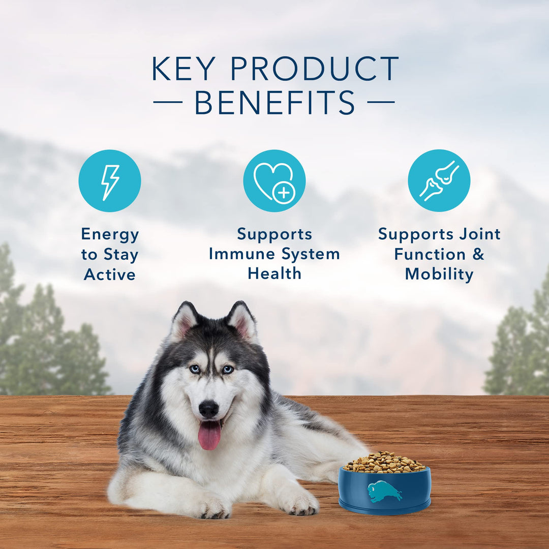 Wilderness Rocky Mountain Recipe High Protein, Natural Senior Dry Dog Food, Red Meat 22-lb