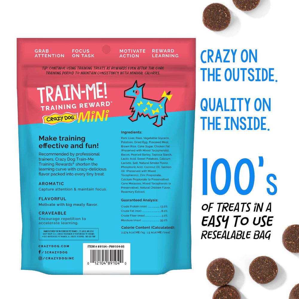 Train-Me! Training Reward Mini Dog Treats 4 Ounce (Pack of 1)