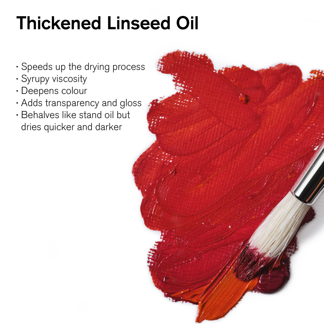 Winsor & Newton Sansodor Thickened Linseed Oil, 75ml (2.5oz) Bottle