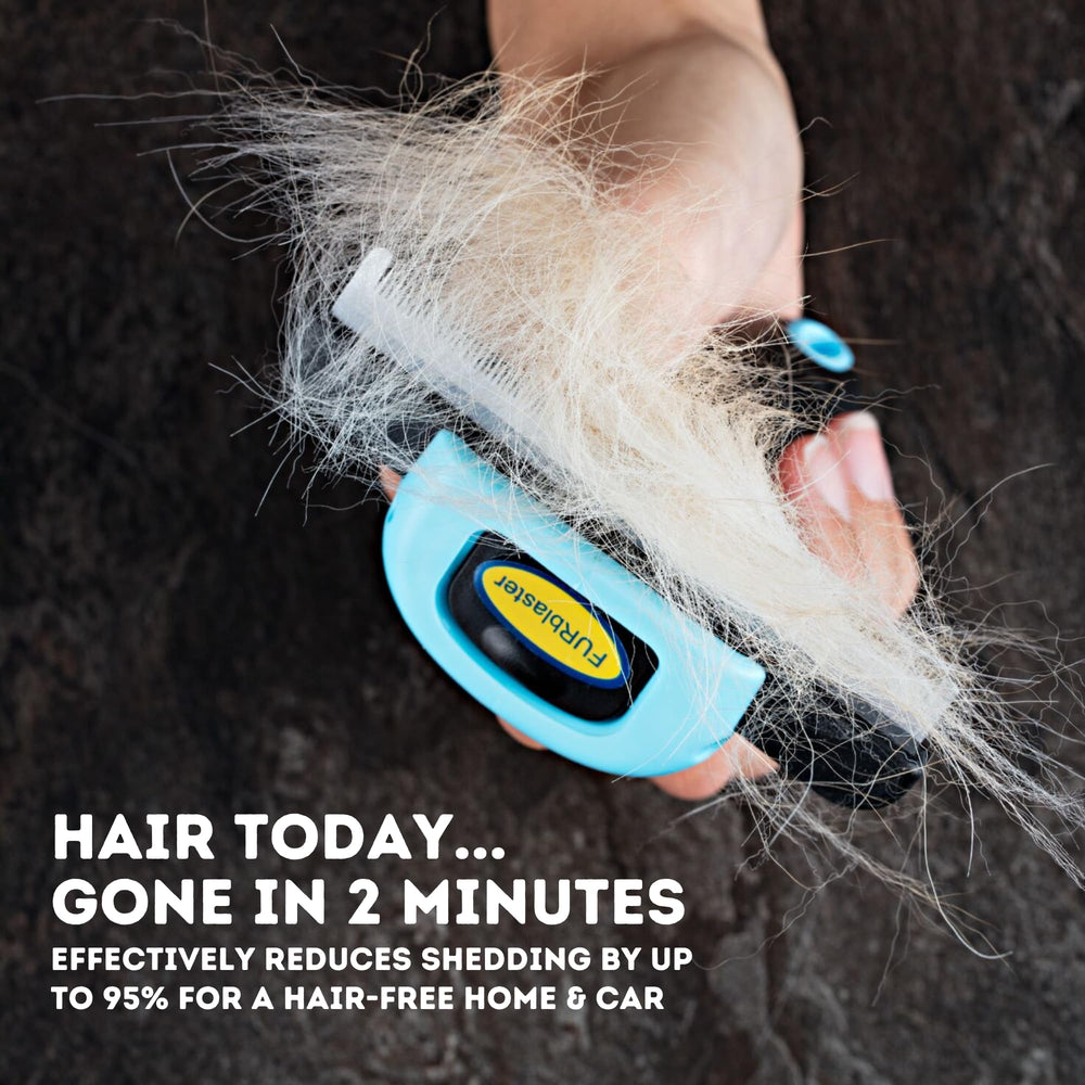Deshedding Tool | Stainless Steel Grooming Brush for Shedding Fur Removal - Cats and Dogs