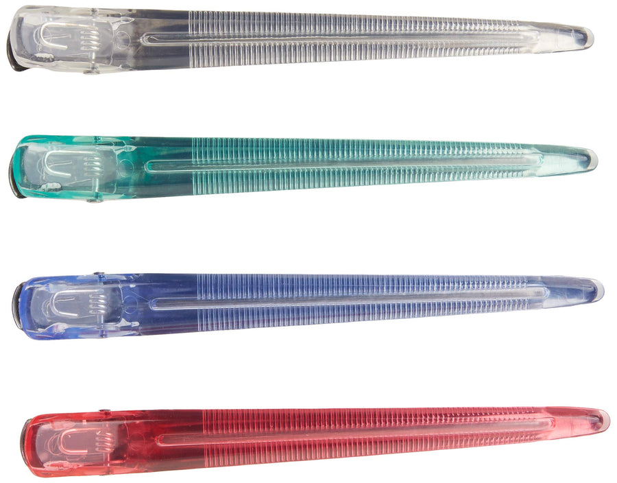 Large 4 (3/4) : Large Combo Control Clips, Assorted Colors, 4-pack